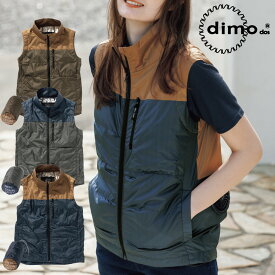 dimo エアリーダウンベスト D6150 服のみSS～6LEFウェア 男女兼用 シルバーコーティング カジュアル アウトドア ユニセックス おしゃれ 作業着 ファン付きベスト ファンバッテリー別売り