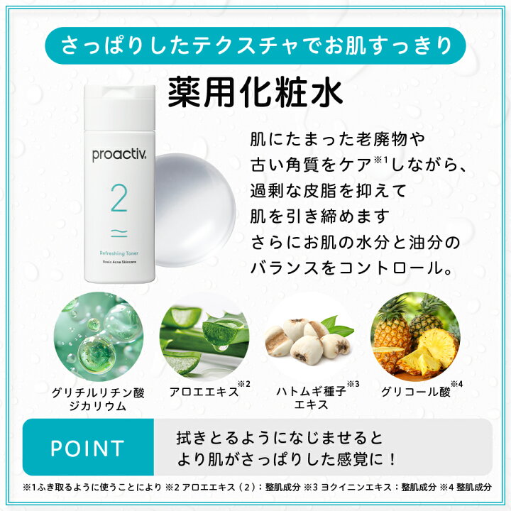 楽天市場】ニキビ化粧水｜リフレッシングトナー【プロアクティブ 公式 