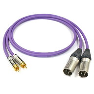 CANARE カナレ 4E6S 【長さ】2.0m【本数】2本【前側プラグ】RCA【後側プラグ】XLRオス銀