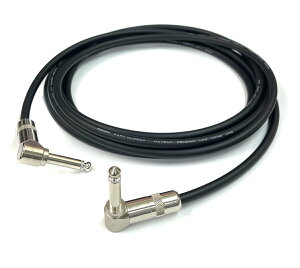 mogami モガミ 2524(黒) 【長さ】1.5m【本数】1本 ギターケーブル(ギターシールド) 【前側プラグ】スイッチクラフトL型TSフォン銀【後側プラグ】スイッチクラフトL型TSフォン銀