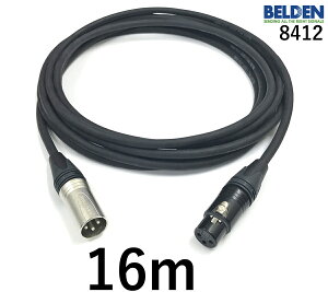 BELDEN �x���f�� 8412 �}�C�N�P�[�u�� �y�����z16.0m�y�{���z1�{�y�O���v���O�zXLR���X���y�㑤�v���O�zXLR�I�X��