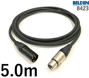 BELDEN �x���f�� 8423 �}�C�N�P�[�u�� �y�����z5.0m�y�{���z1�{�y�O���v���O�zXLR���X��y�㑤�v���O�zXLR�I�X��
