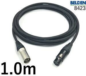 BELDEN �x���f�� 8423 �}�C�N�P�[�u�� �y�����z1.0m�y�{���z1�{�y�O���v���O�zXLR���X���y�㑤�v���O�zXLR�I�X��