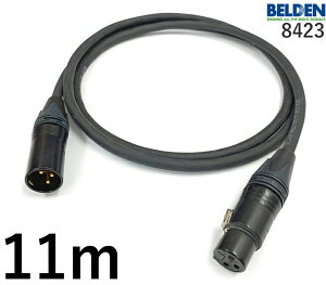 BELDEN �x���f�� 8423 �}�C�N�P�[�u�� �y�����z11.0m�y�{���z1�{�y�O���v���O�zXLR���X���y�㑤�v���O�zXLR�I�X��