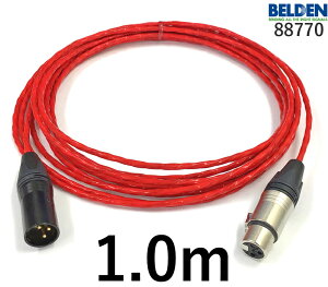 BELDEN �x���f�� 88770 �}�C�N�P�[�u�� �y�����z1.0m�y�{���z1�{�y�O���v���O�zXLR���X��y�㑤�v���O�zXLR�I�X��