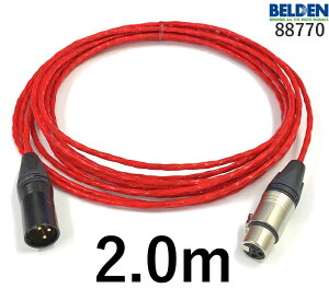 BELDEN �x���f�� 88770 �}�C�N�P�[�u�� �y�����z2.0m�y�{���z1�{�y�O���v���O�zXLR���X��y�㑤�v���O�zXLR�I�X��