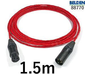 BELDEN �x���f�� 88770 �}�C�N�P�[�u�� �y�����z1.5m�y�{���z1�{�y�O���v���O�zXLR���X���y�㑤�v���O�zXLR�I�X��
