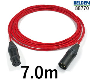 BELDEN �x���f�� 88770 �}�C�N�P�[�u�� �y�����z7.0m�y�{���z1�{�y�O���v���O�zXLR���X���y�㑤�v���O�zXLR�I�X��