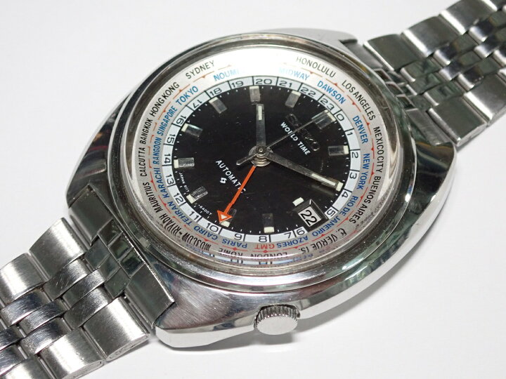 楽天市場】SEIKO WORLD TIME 【セイコー ワールドタイム】6117-6409 
