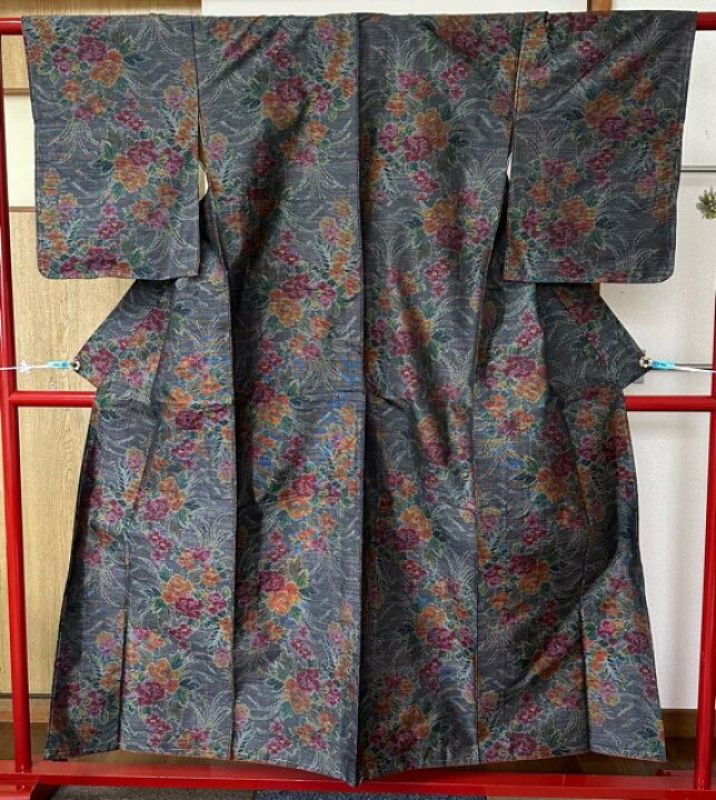 楽天市場】【新古品】花柄大島紬 : きものの美 ゆたかや 