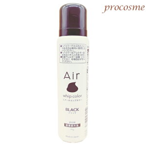 エアーホイップカラー ブラック 70g|医薬部外品 泡カラー