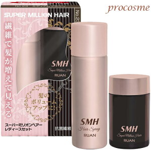 スーパーミリオンヘアー レディースセット ミディアムブラウン|スーパーミリオンヘアー 10g+ヘアスプレー 35g