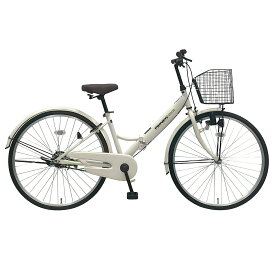 ◆スーパーSALE期間P5倍&限定クーポン配布◆PROVROS シティサイクル 折りたたみ自転車 26インチ ジュニア 子供 シングルギア 折り畳み カゴ・カギ・ライト 付き ママチャリ シティバイク ギフト プレゼント 学生 通学 街乗り プロブロス P-261