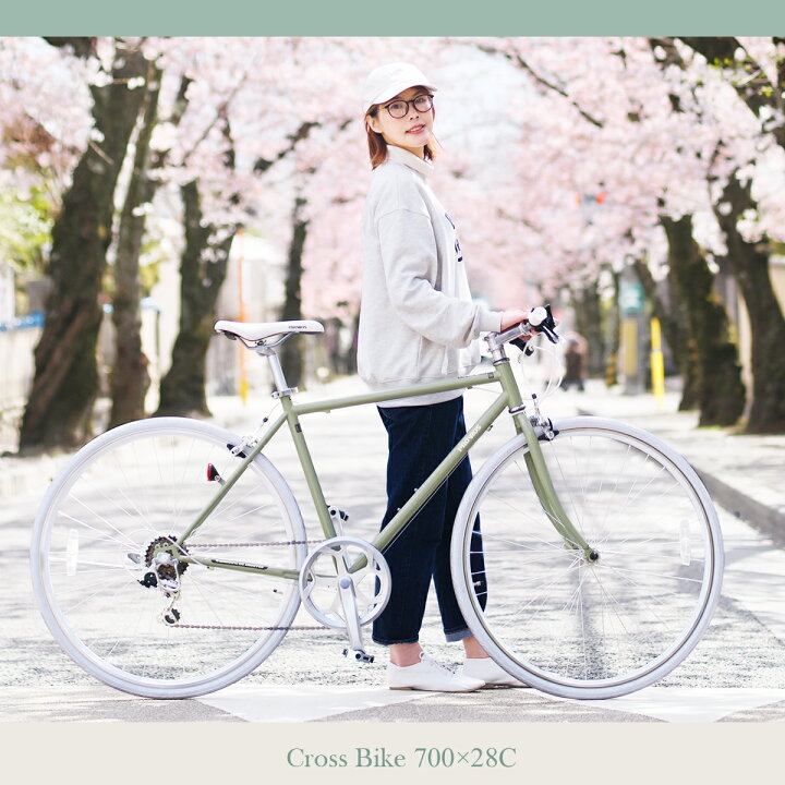 楽天市場】クロスバイク 自転車 700×28C シマノ6段変速 ギア ワイヤー 