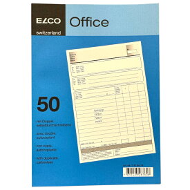 【在庫一掃セール】ELCO(エルコ) Office 請求書 A5 65g m2 50シート 74594-19【4個まではメール便発送可能】【オフィス事務用品 伝票 海外文具 輸入文具】