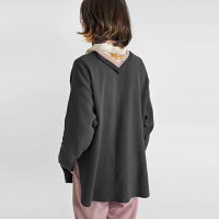 レディースプルオーバー日本製オーガニックコットンニットワッフル長袖フリーサイズプロディガルオーガニックコットンプルオーバー