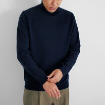 楽天市場】カシミヤ タートルネックセーター（カラーネイビー 