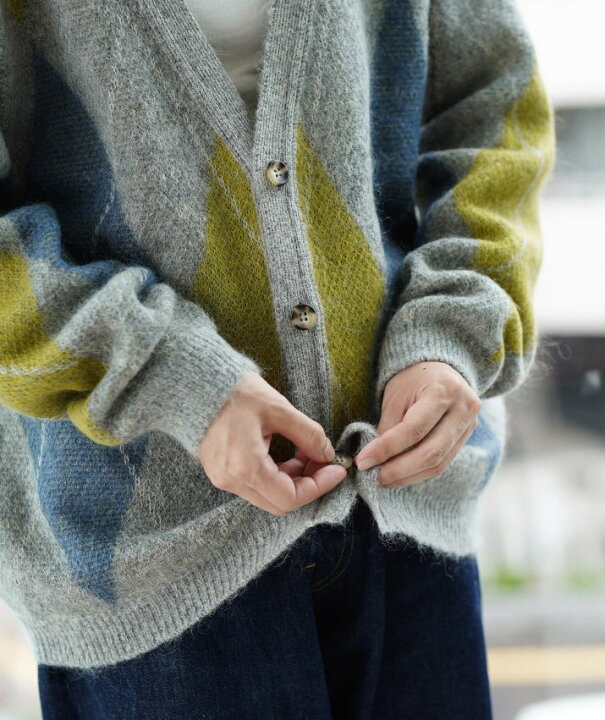 楽天市場】toiro モヘア・アーガイル・カーディガン A/W 秋冬 日本製 