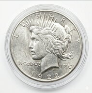 【年代ランダム 銀90％ 未使用 流通品】 アメリカ銀貨 1ドル 「ピースダラー」 1ダラー アンティークコイ…