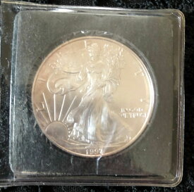 1997年 純銀コイン アメリカ イーグル銀貨 1オンス ウォーキングリバティ 純銀 品位99.9％ 31.1g シルバー 本物保証