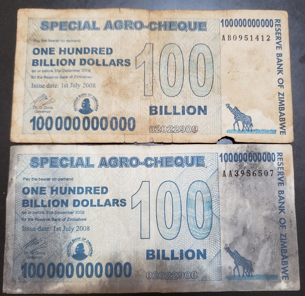 半額クーポン配布中！ ジンバブエ 1000億ドル紙幣スペシャルアグロ x10
