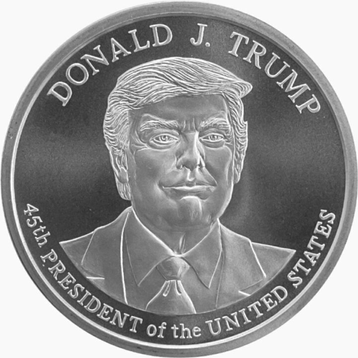楽天市場】【純銀 99.9％】純銀コイン「ドナルド・トランプ 大統領」 5 