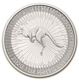 純銀コイン 2020年 カンガルー 1オンス オーストラリア 純銀 シルバー 純銀製 純銀メダル 記念メダル 銀貨 99.9％ 31.1g 未使用 コインカプセル入り 保証書付