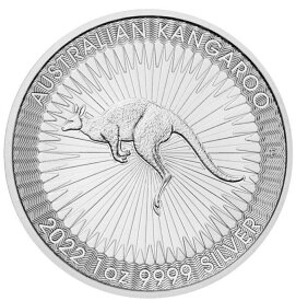 純銀コイン 2022年 カンガルー 1オンス オーストラリア 純銀 シルバー 純銀製 純銀メダル 記念メダル 銀貨 99.99％ 31.1g 未使用 コインカプセル入り 保証書付