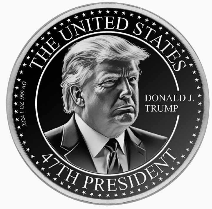 楽天市場】【純銀 99.9％】 トランプ大統領 記念コイン シルバーコイン  