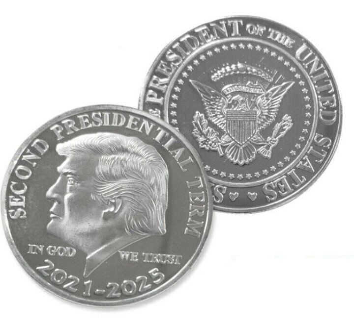 楽天市場】【合金】 レプリカ トランプ大統領 記念コイン シルバー 銀 