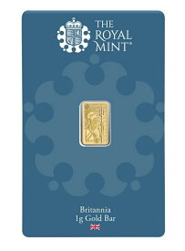 【新品】 金貨 1g バー イギリス 「ブリタニア CertiCard」 純金バー ゴールドバー 金 コイン 24金 品位：K24(99.99％) インゴット 金製品 純金メダル ゴールド 本物保証