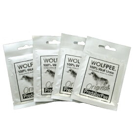 害獣駆除 動物除け 防獣 動物除けウルフピー ハンギングバッグタイプ 4袋セット 【クーポンあり】【あす楽】