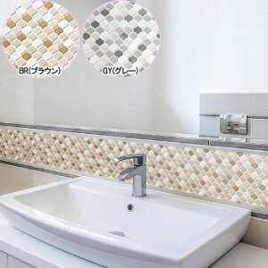 DECO SHEET �\���Ă͂����鑕���V�[�g �����Y�^�C�v �����b�R�^�C�� 40×200cm DEC-12�@BR(�u���E��) �v�`���t�H�[���E�͗l�ւ��E�Z���tDIY�Ɂ�