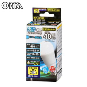 OHM LEDd ~jNvg` E17 40` F LDA5N-G-E17/D G11 zp270x̑S^Cv