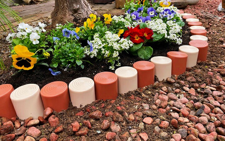 楽天市場】家庭菜園 仕切り 庭造り 園芸 花壇ガーデニング ブロック 