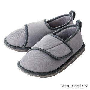 竹虎 転倒予防シューズ つま先つき 3L グレー・091396 つまずきや転倒を予防する室内用シューズ