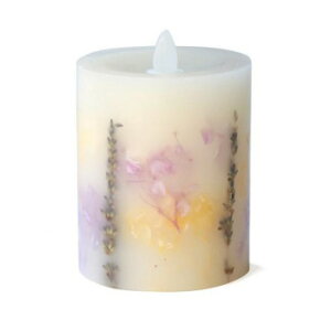 フレームレスフリッカーキャンドル フラワー ショート アジサイ DE047137 上品で暖かな光が美しいLEDキャンドル