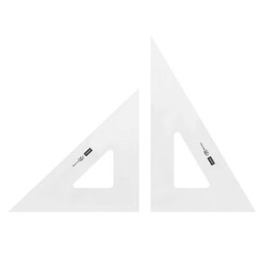 �O�p��K 30cm�^ �ʎ�� �ڐ���Ȃ� (����2mm) 1-809-3021 �Đ��A�N�����������̎O�p��K�B