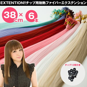 チップエクステ38cm6本入り
