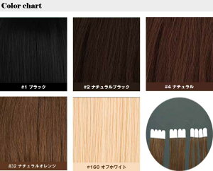 人毛100%シールエクステ25cm5本セット(1本約2.4g)♪**1cm幅でカットすれば20本**♪SL-020【エクステンション】