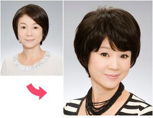 部分かつら女性用LU3704イメージ2