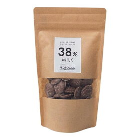 夏季冷蔵 クーベルチュール 38％ ミルクチョコレート 180g