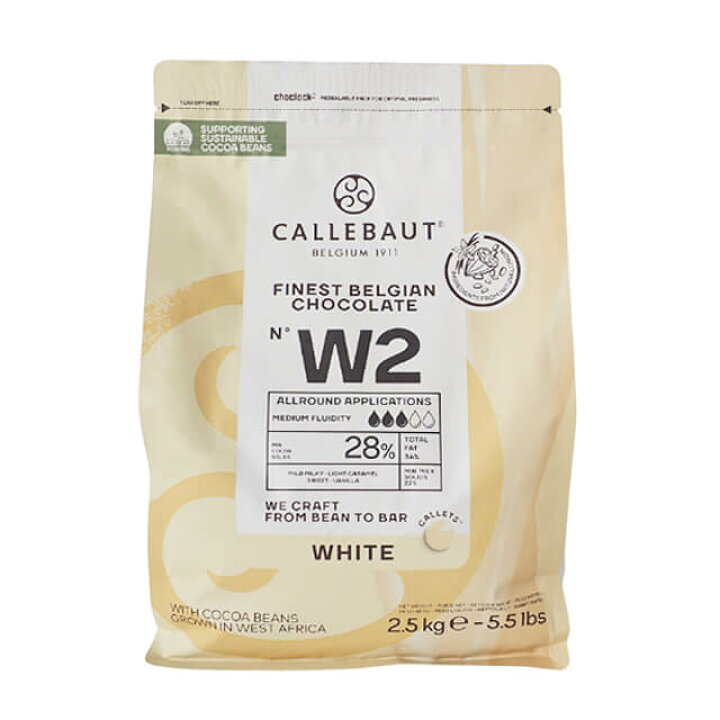楽天市場】取寄 夏季冷蔵 カレボー ホワイトチョコレート W2 2.5kg 