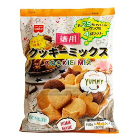 【スーパーSALEポイント5倍】共立食品 徳用クッキーミックス 600g（150g×4）