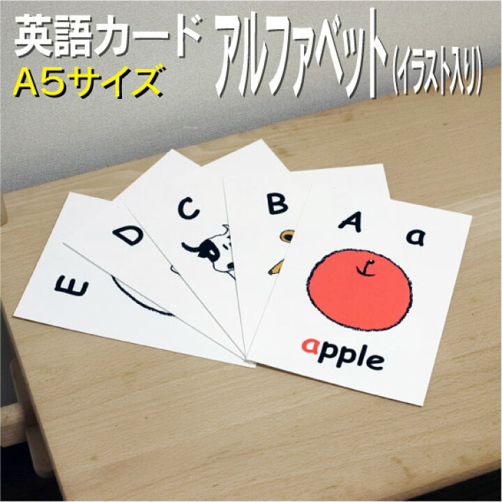 楽天市場 フラッシュカード えらべる 英語 カード アルファベット イラスト入り A５サイズ 送料無料 七田式 英単語 １歳 ２歳 ３歳 ４歳 ５歳 ６歳 教材 学習 子供 子ども こども 小学校 幼稚園 中学校 星みつる式 幼児 小学生 単語カードえいご 絵本 1年 2年 3年