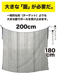 【ゴルフネット用】サポートネット200cm×180cm【消音メッシュ】【ゴルフ的ターゲット】