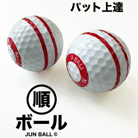 パット上達練習ボール・順ボール 2個セット 順回転 【パター練習ボール パッティング練習ボール パターマット工房 PROゴルフショップ】ryg
