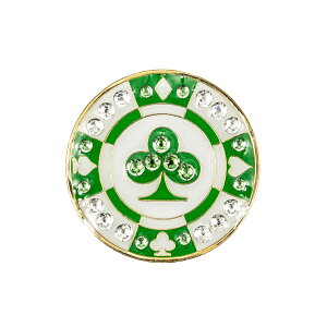 yirJz AJ̃StWG[}[J[ O[ŉf}[J[ NX^ Nbvt Stq |[J[ENbvEN[o[ #051 Poker Chip Clover
