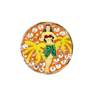 yirJz AJ̃StWG[}[J[ O[ŉf}[J[ NX^ Nbvt Stq tK[ #083 Hula Girl