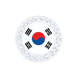 yirJz AJ̃WG[}[J[ O[ŉf}[J[ NX^ Nbvt Stq ؍ #289 Korean Flag